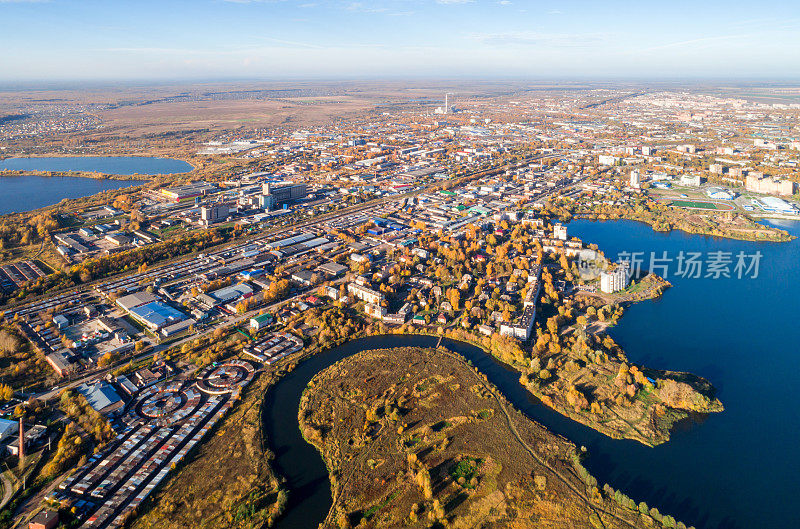 Yoshkar-Ola,俄罗斯。城市鸟瞰图