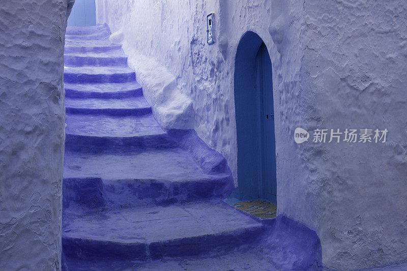 楼梯在Chefchaouen