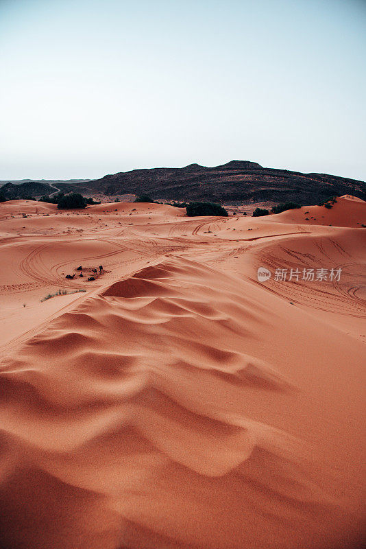 merzouga沙漠中的沙丘
