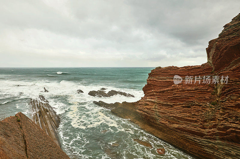 动荡的西班牙海岸