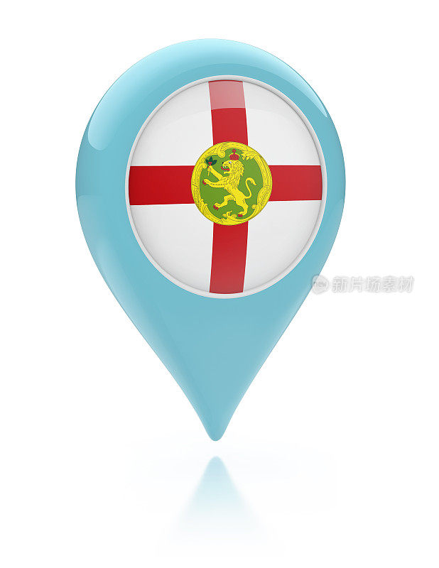 3D地图指针-奥尔德尼旗