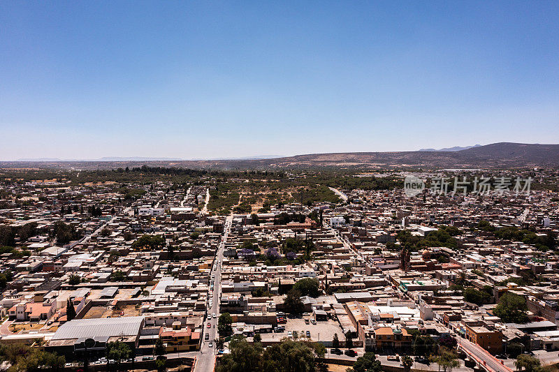高角度的多洛雷斯伊达尔戈在墨西哥
