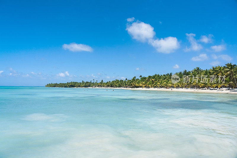 加勒比海热带海滩，多米尼加共和国绍纳岛