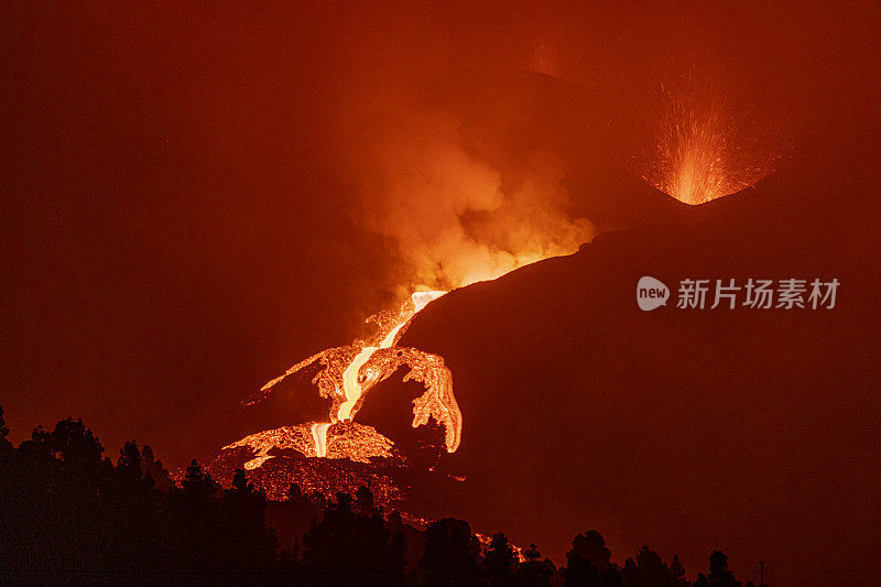 康伯利维亚火山爆发。10／18／2021