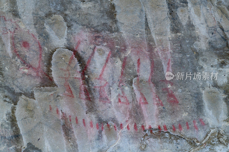 象形文字国家公园的古代本地象形文字