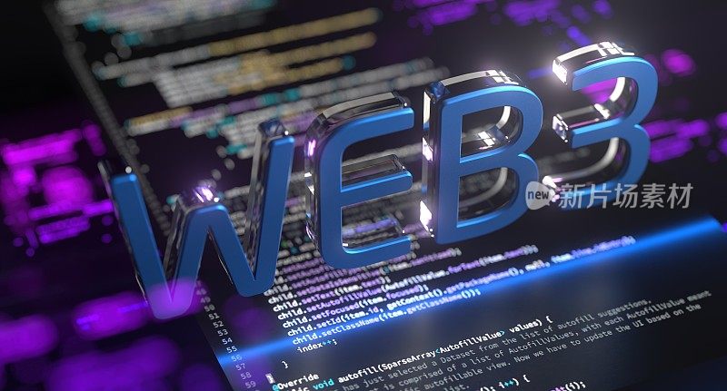 WEB3下一代万维网区块链技术具有去中心化的信息，分布式的社交网络