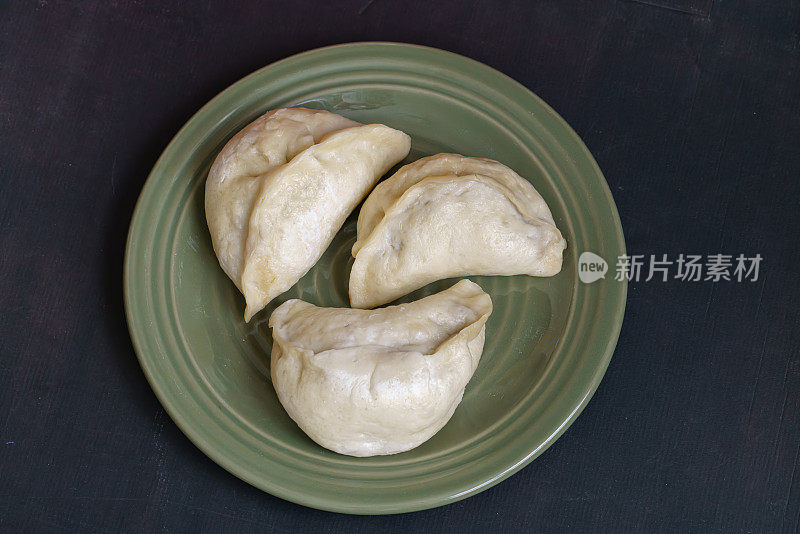 轮船饺子。中国家常菜