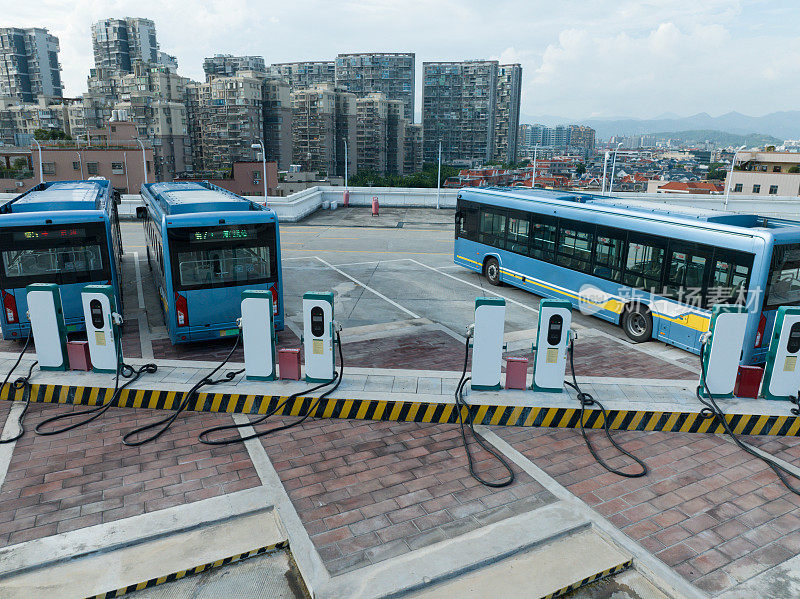 城市可持续交通，电动公交车充电站