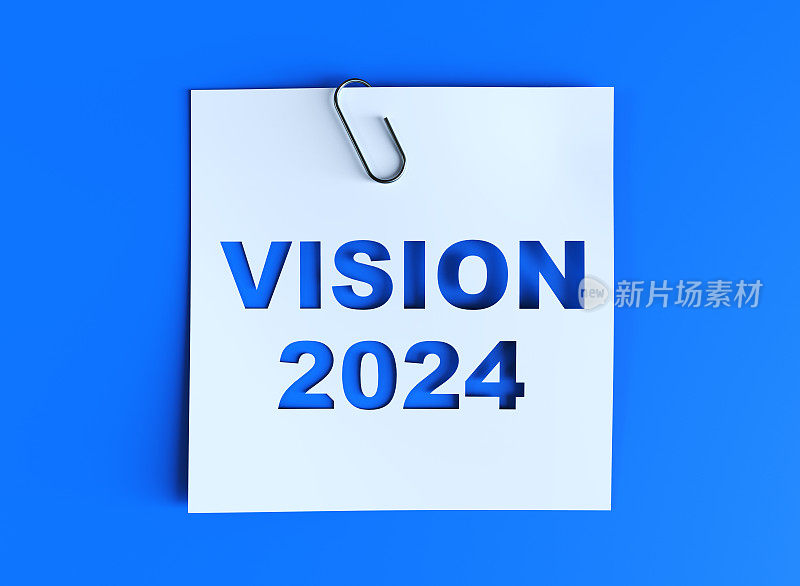 2024年愿景、目标、战略。为明年设定目标。计划和任务。公司财务管理。商业和金融概念