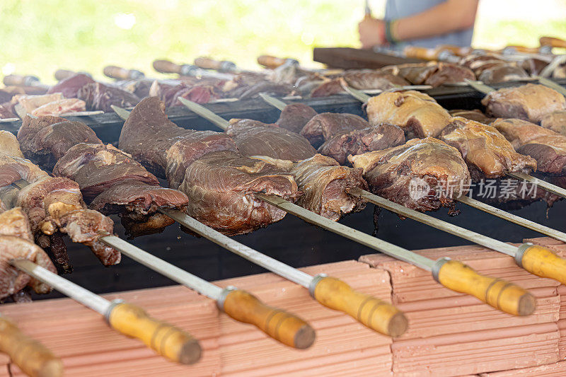 巴西烤肉会上的肉