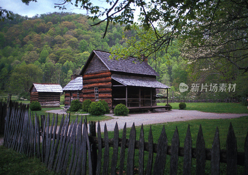 大烟山国家公园的山地农场博物馆