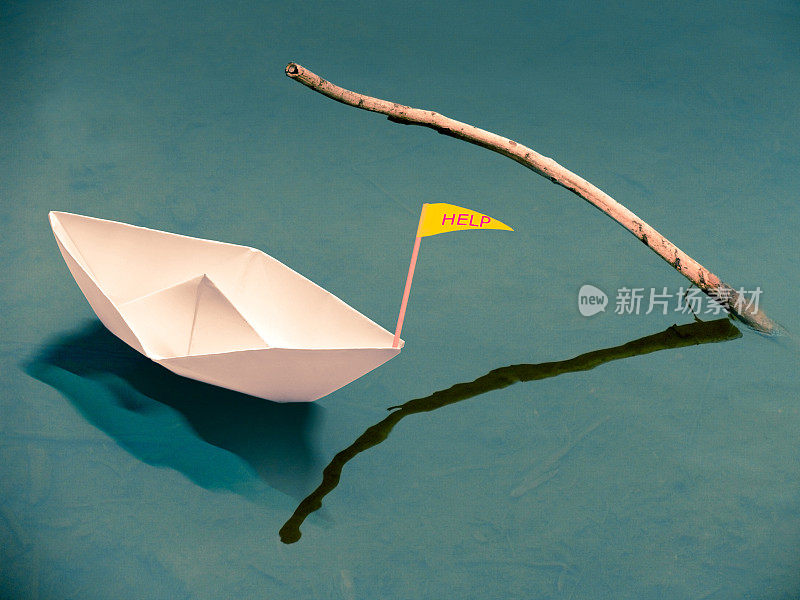 纸船，阻止全球变暖的讯息，概念