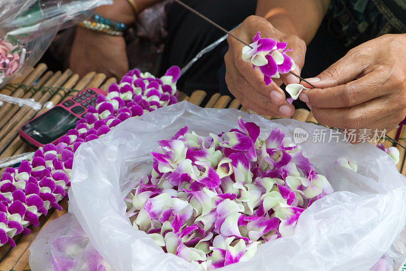 曼谷的花卉市场