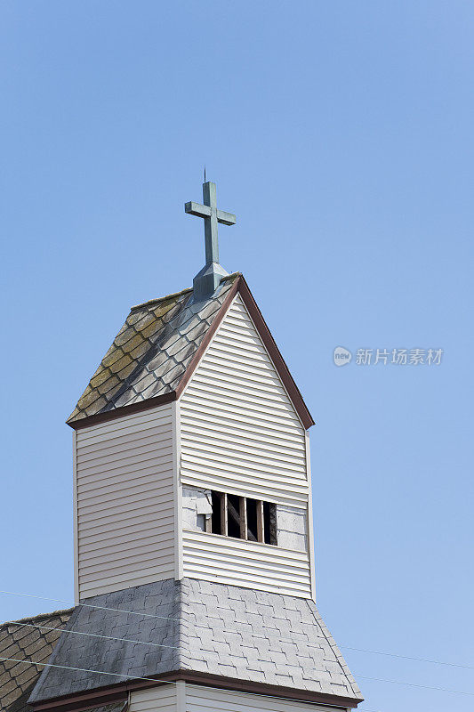 乡村教堂的塔