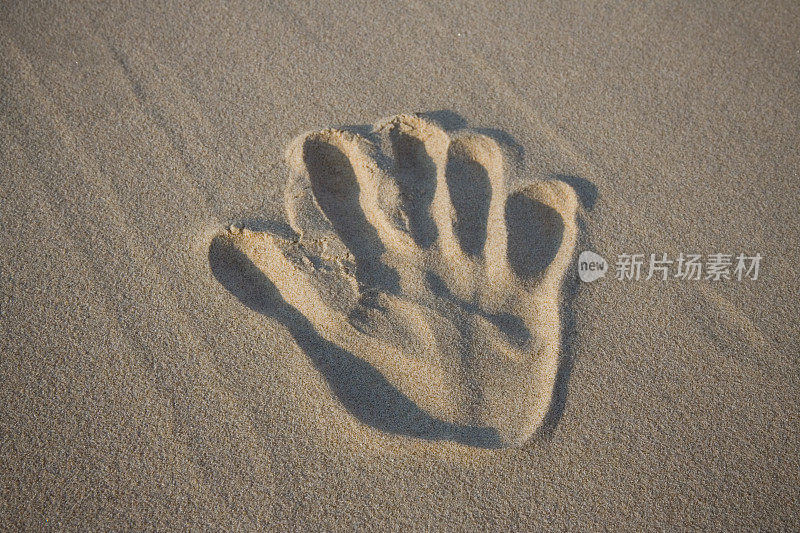 沙子里的手