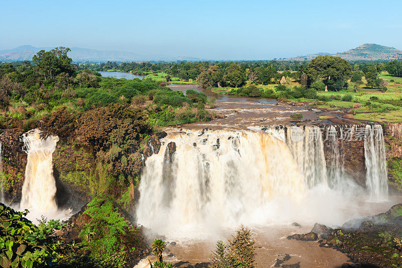 阿贝-蓝色尼罗河瀑布，埃塞俄比亚，非洲