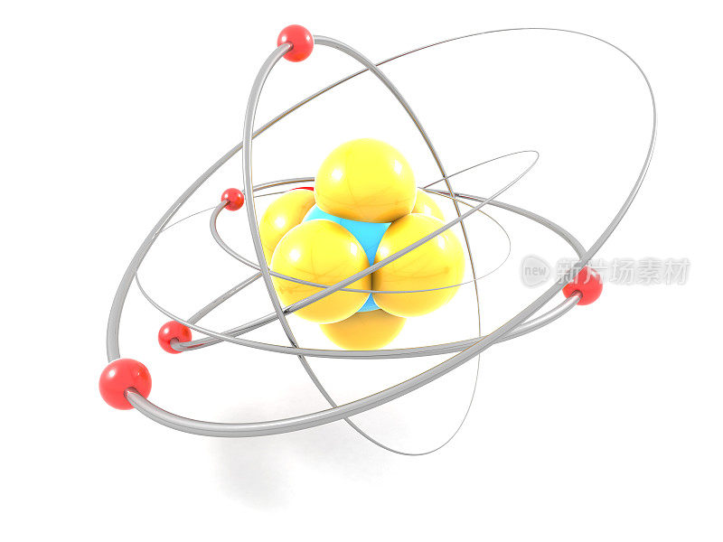 原子，分子，轨道红色3d