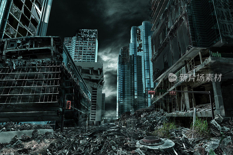 毁灭和废弃城市的电影写照