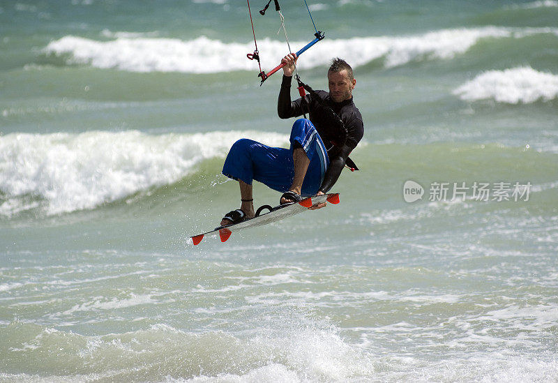 Kitesurfer董事会抓住