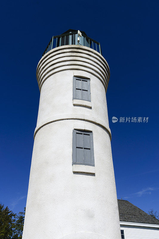 密歇根湖岸边的灯塔