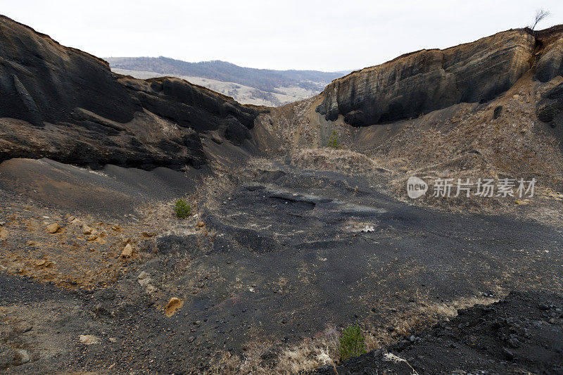 风景火山岩背景