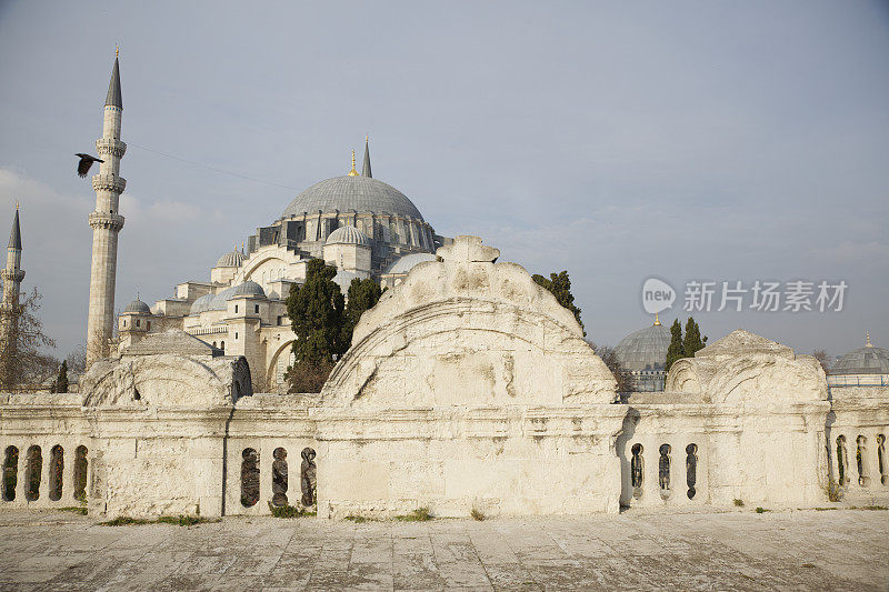 土耳其伊斯坦布尔苏莱曼清真寺