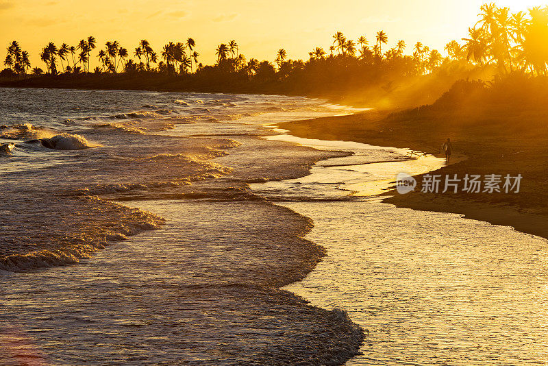 海滩上的日落