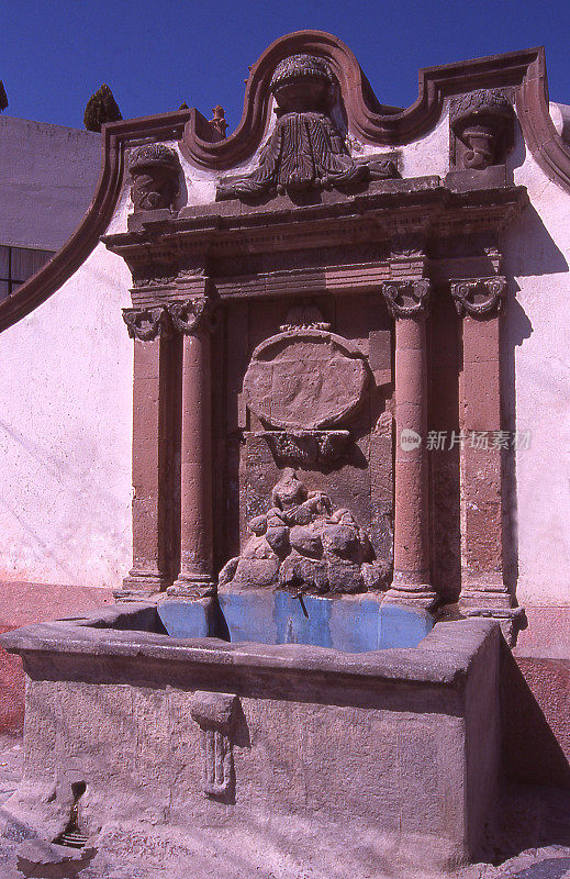 附近喷泉老城圣米格尔德阿连德瓜纳华托墨西哥