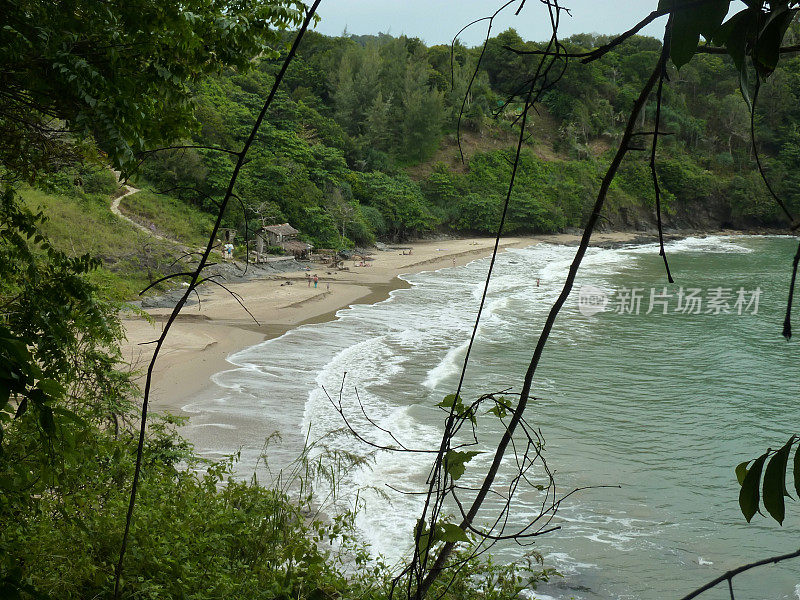 泰国兰塔岛幽静的海滩