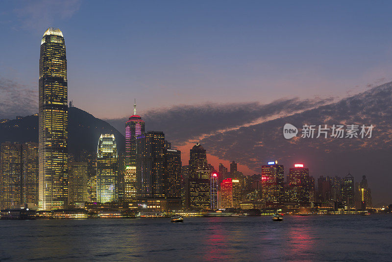 香港的城市天际线