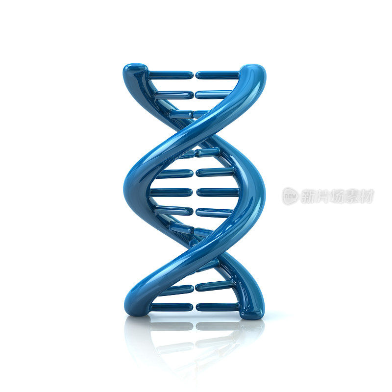 蓝色DNA分子图标