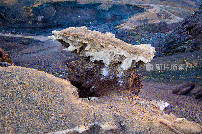 富埃特文图拉坎塔达-科拉雷霍火山口火山地面的老采石场