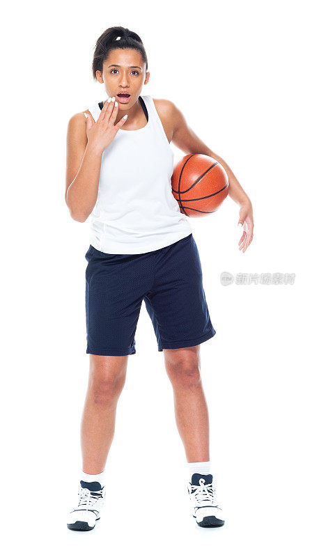美丽的非裔美国女篮球运动员-震惊