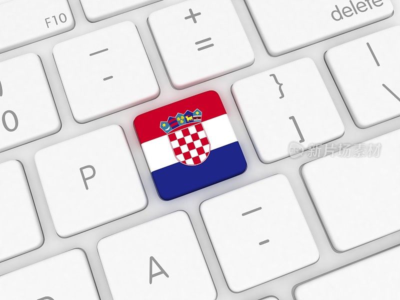 克罗地亚国旗键盘