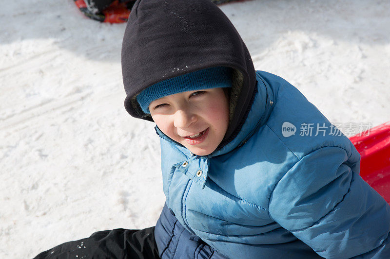 平底雪橇滑雪