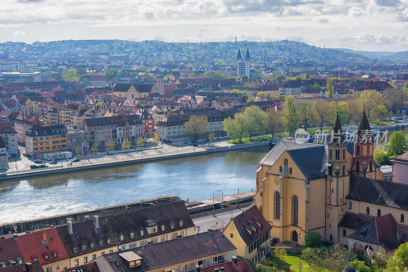 Main和Würzburg，德国