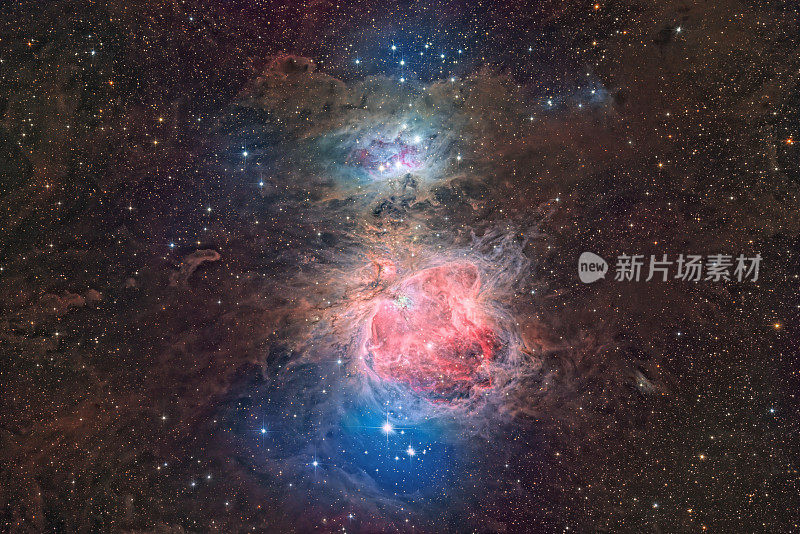跑人星云M43和猎户座星云M42