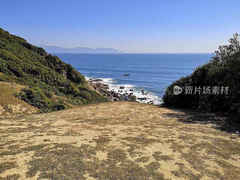 香港塔门(草岛)的海岸线