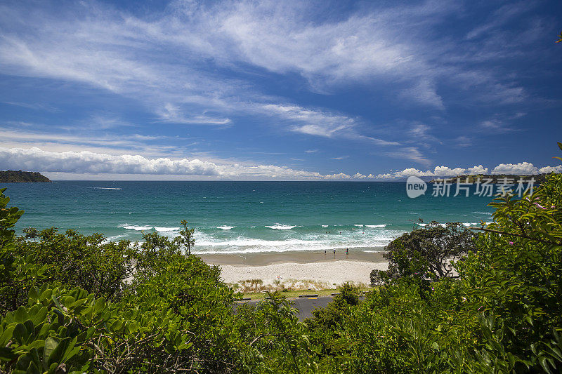 Waiheke岛海岸线，奥克兰，新西兰