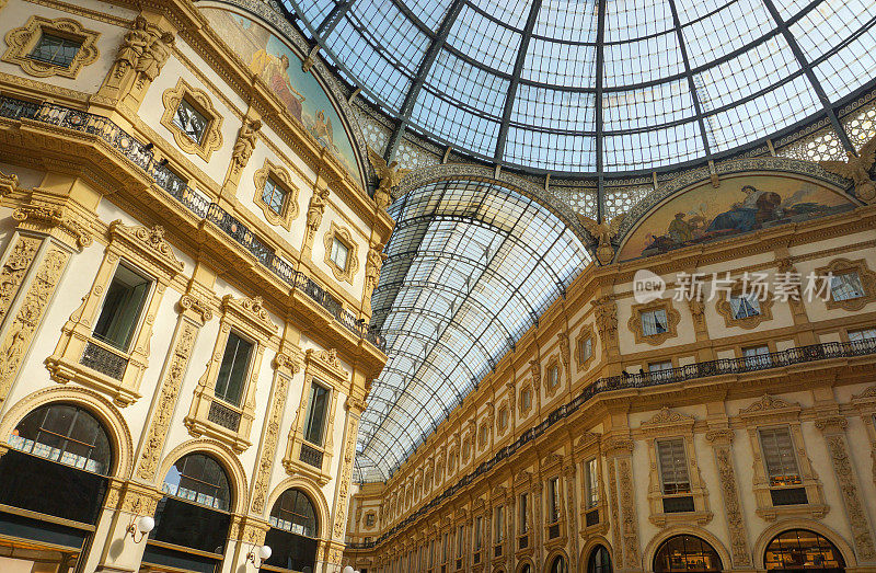 意大利米兰的维托里奥·伊曼纽尔二世画廊