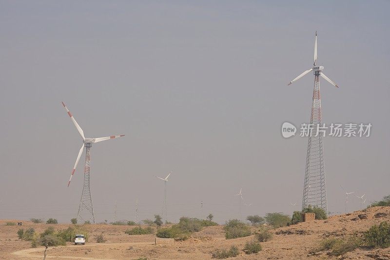 拉贾斯坦邦的两个空气涡轮机