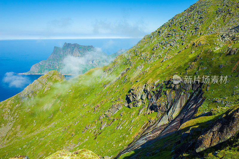 挪威罗浮敦群岛Himmeltinden山的风景