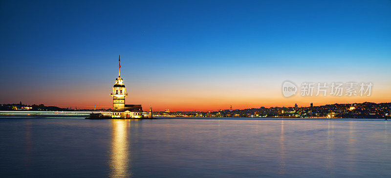 少女Tower-Maiden的Tower-Istanbul-Turkey