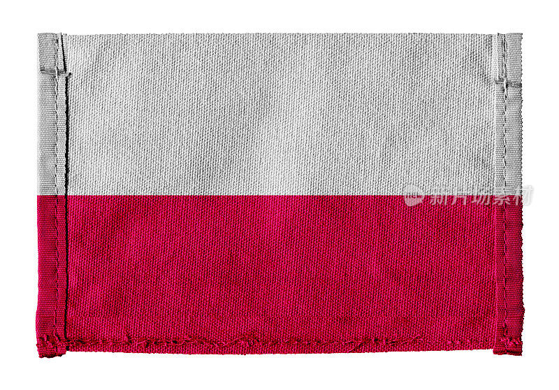 以帆布为背景的波兰国旗
