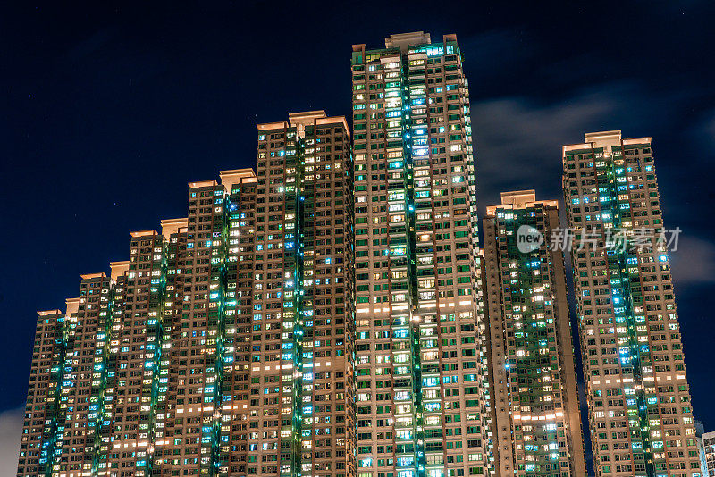 香港的高层住宅大厦