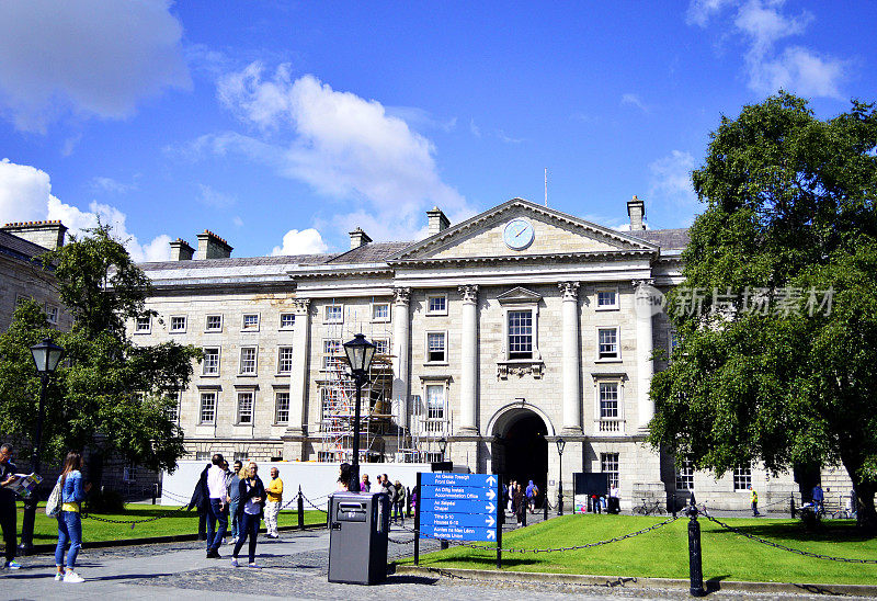 爱尔兰都柏林三一学院的主入口