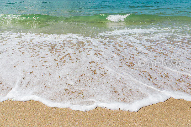 夏日海滩和大海