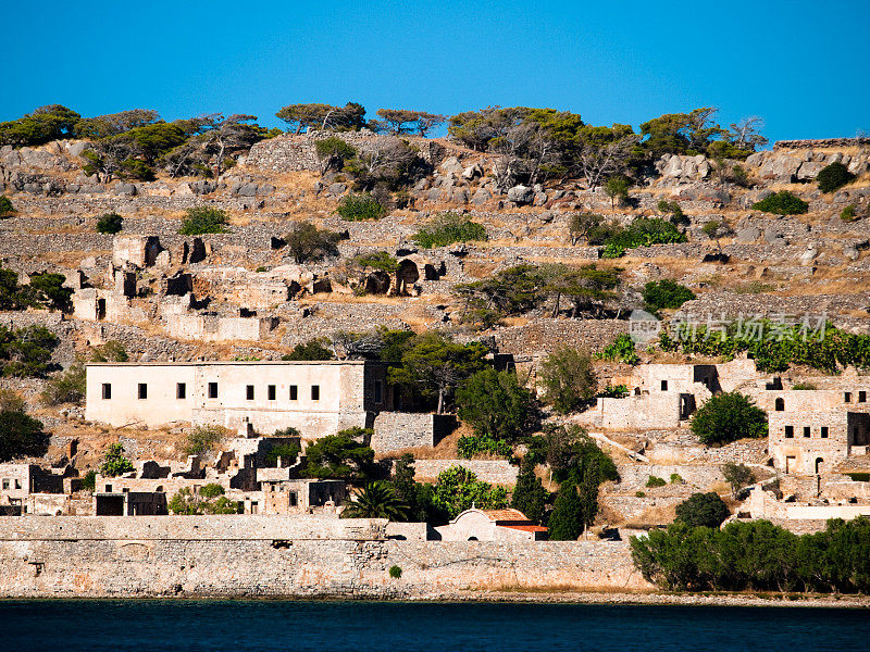 Spinalonga克里特岛,希腊。