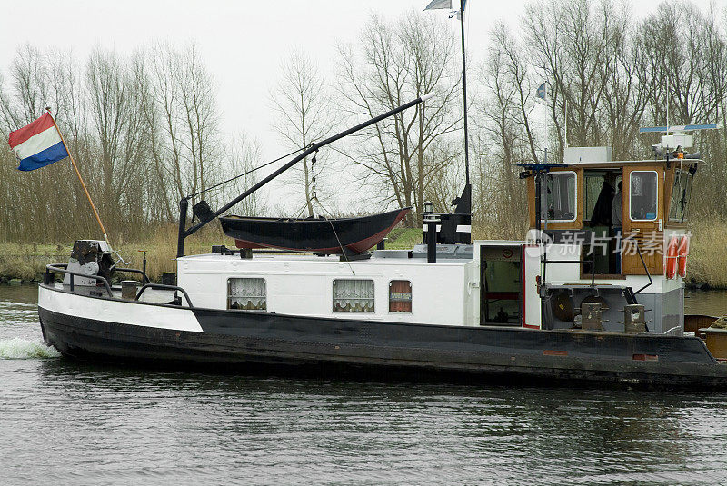 荷兰驳船的一部分