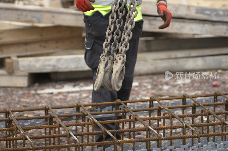 建筑工地地面工作钢框架